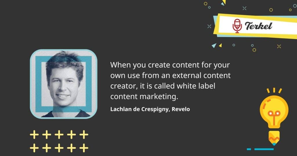 Lachlan de Crespigny content marketing expert