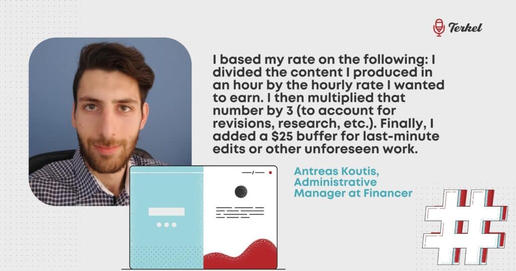 Antreas Koutis freelance writer rates