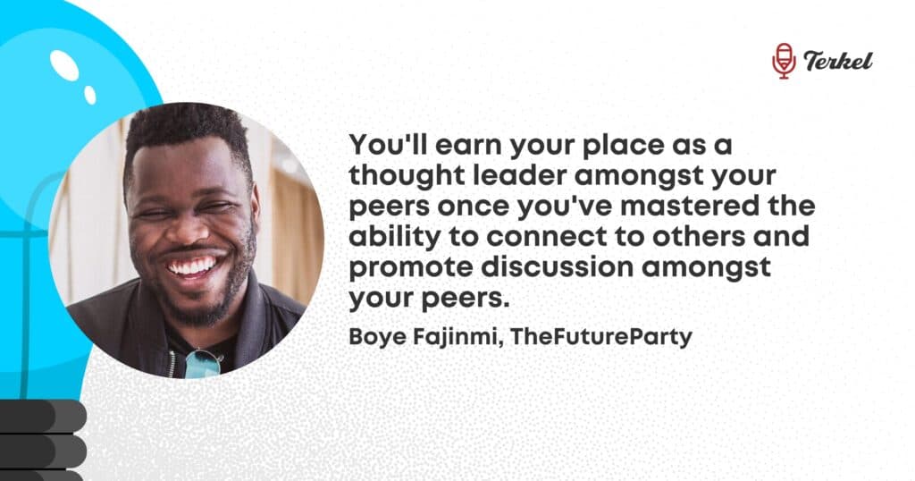 Boye Fajinmi, Terkel, Pull Quote