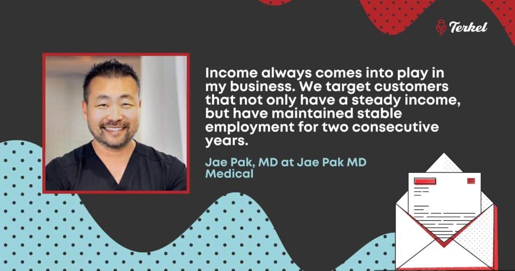 Jae Pak customer persona template