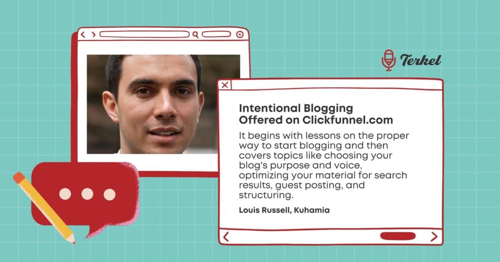 Louis Russell blogging courses