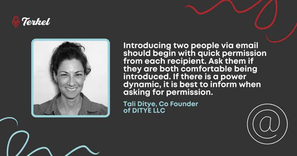 Tali Ditye email intro subject lines