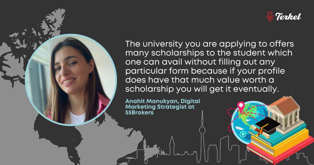 Anahit Manukyan canada scholarship