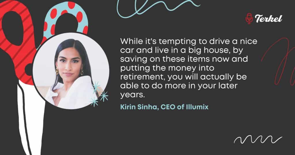 Kirin Sinha never be frugal with