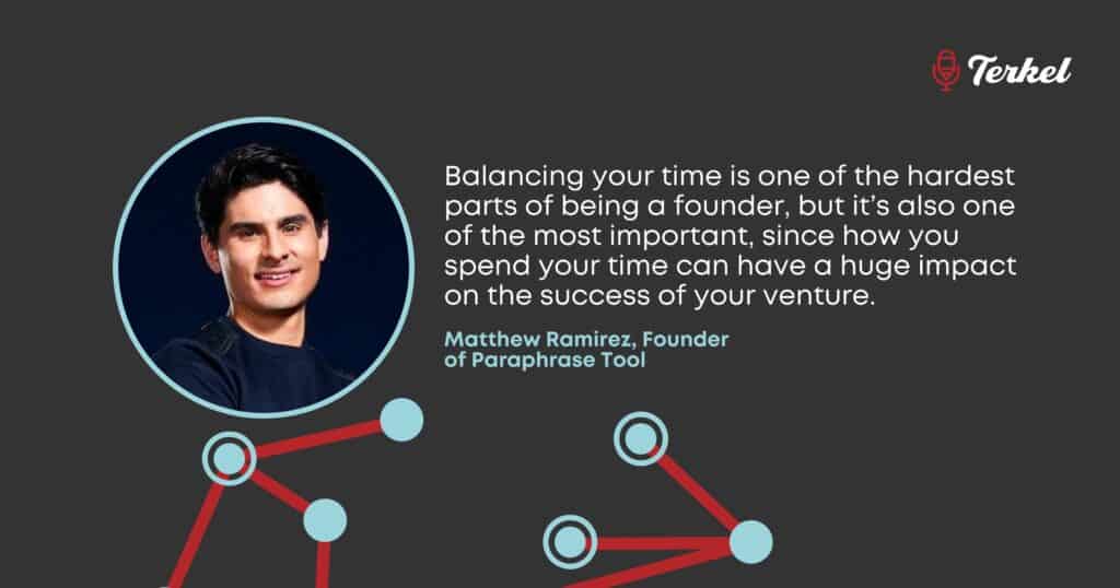 Matthew Ramirez hard things of startup