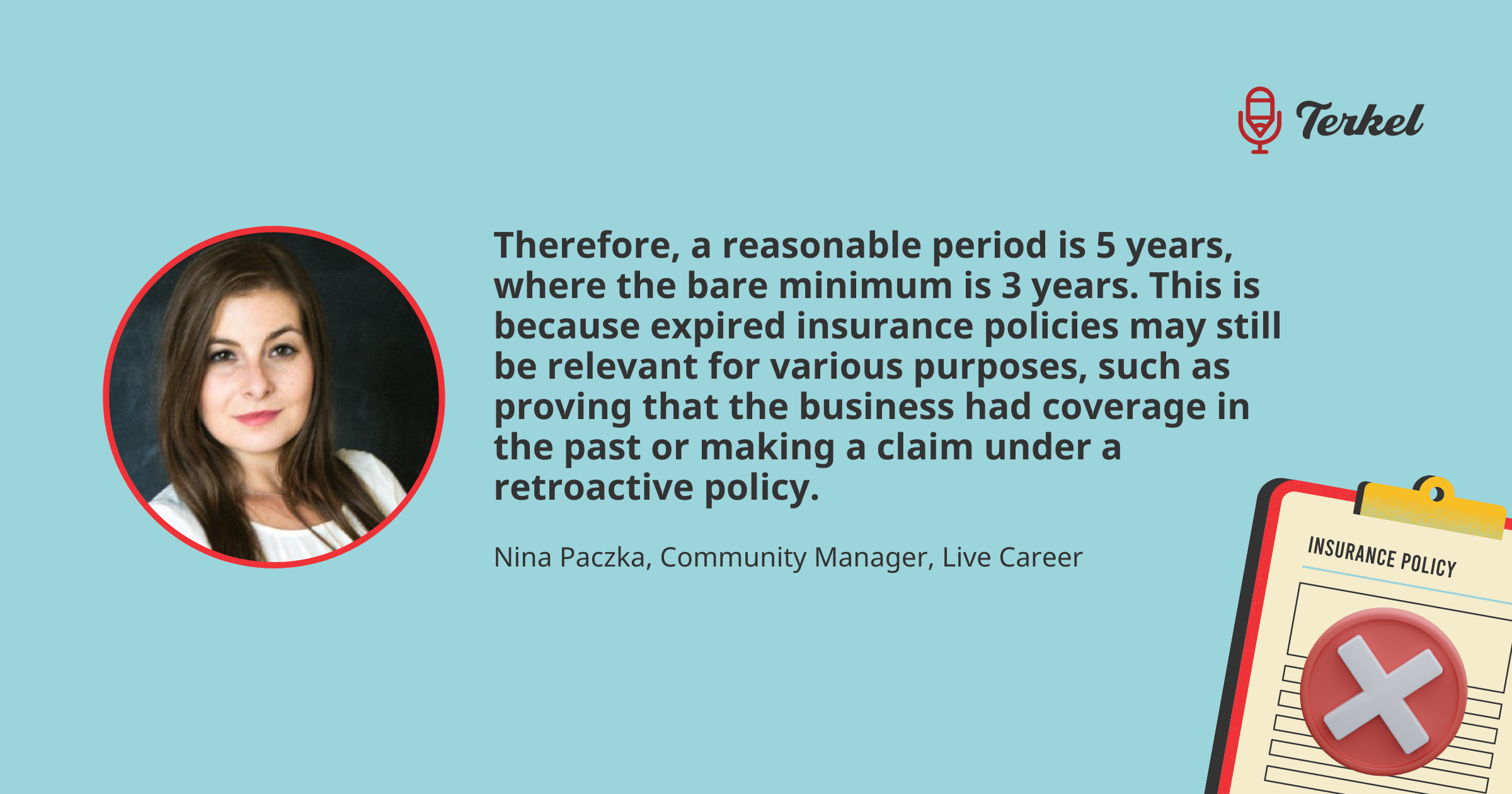 how long to keep expired insurance policy